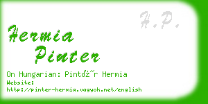 hermia pinter business card